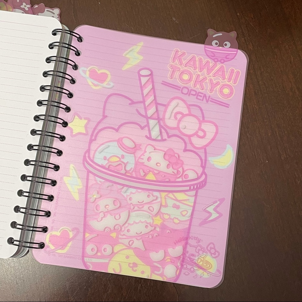 Pink Cute Sanrio Hello Kitty & Friends Kawaii Tokyo Tabbed Journal My Melody - Picture 10 of 16